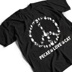 1 Womens Peace Love Cat T Shirt 1 Womens Peace Love Cat T Shirt