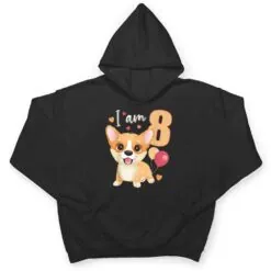 8 Years old 8 birthday outfit Boy girl Dog Corgi T Shirt
