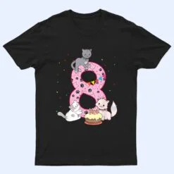 8th Cats Birthday Girl party cute 8 years old Since 2014 T Shirt