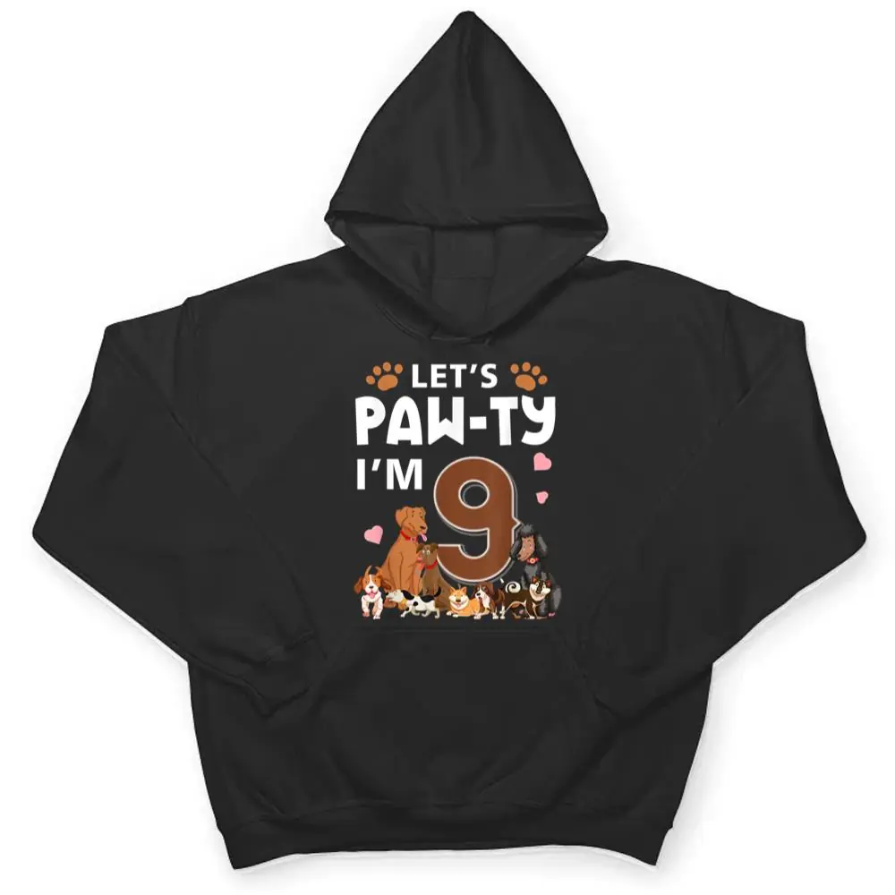 9-Year-Old-Puppy-Dog-Birthday-Pawty-Dogs-9th-Party-T-Shirt-3 9 Year Old Puppy Dog Birthday Pawty Dogs 9th Party T Shirt