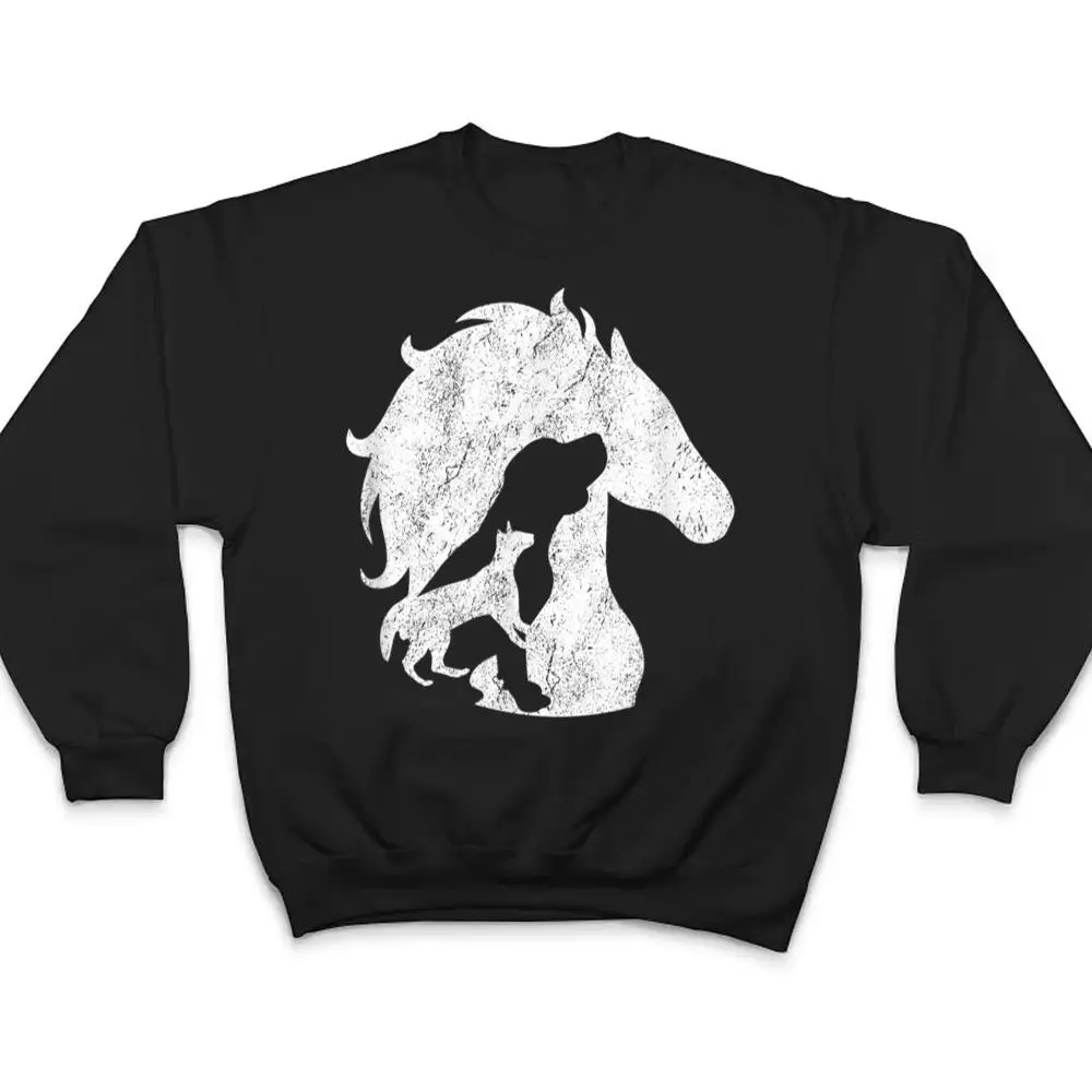 A-Nice-Horse-Dog-Cat-Design-Silhouette-of-Horses-Dogs-Cats-T-Shirt-4 A Nice Horse Dog Cat Design Silhouette of Horses Dogs Cats T Shirt