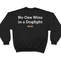 ASPCA No One Wins in a Dogfight Text T Shirt
