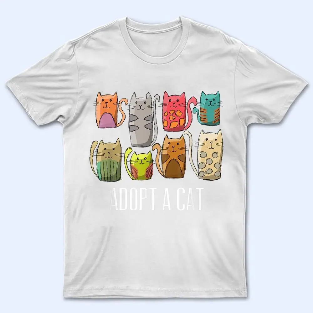 Adopt a Cat  Cat Rescue Cat Adoption T Shirt Adopt a Cat  Cat Rescue Cat Adoption T Shirt