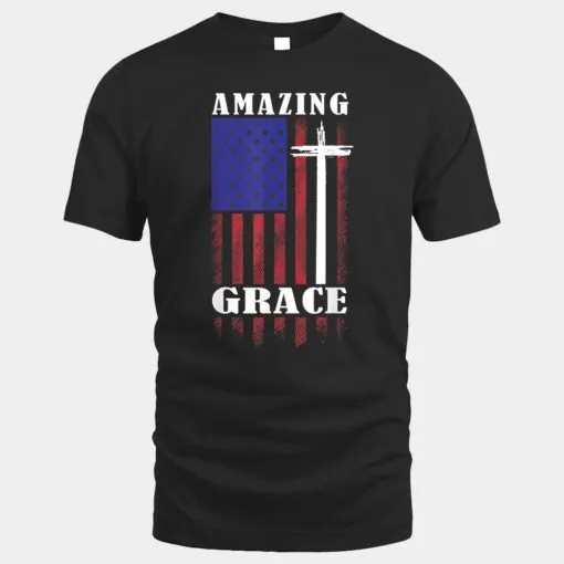 Amazing-Grace Jesus American Flag