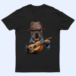 American Pit Bull Terrier Playing Guitar Dog Guitar Player T Shirt