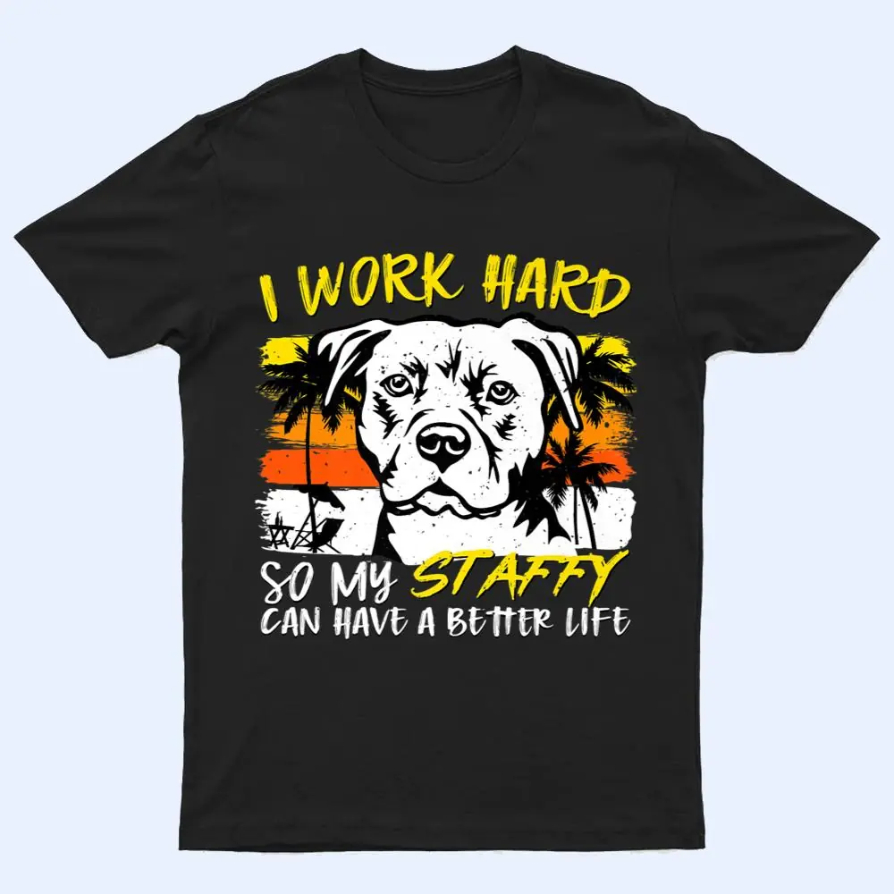 American Staffordshire Terrier Distressed Retro Vintage T Shirt American Staffordshire Terrier Distressed Retro Vintage T Shirt