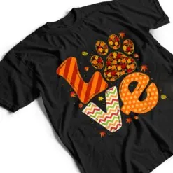 Animal Rescue Dog Paw Print Maple Leaf Autumn Fall T Shirt