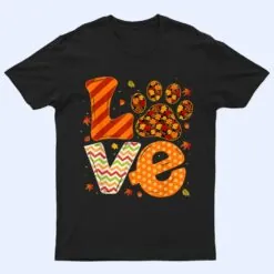 Animal Rescue  Dog Paw Print Maple Leaf Autumn Fall T Shirt