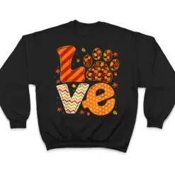 Animal Rescue Dog Paw Print Maple Leaf Autumn Fall T Shirt