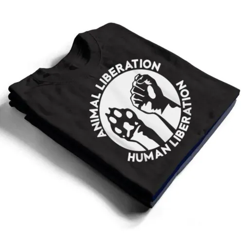 Animal Rights Liberation Vegan Vegetarian Dog Paw T Shirt
