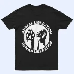 Animal Rights Liberation Vegan Vegetarian Dog Paw T Shirt