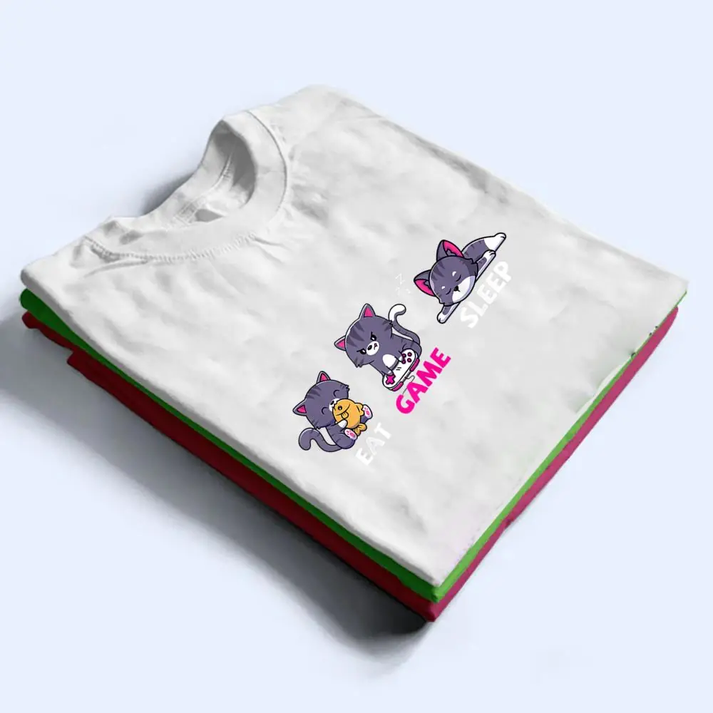 Anime-Gamer-Gaming-Video-Games-Cat-Lover-Kawaii-Neko-T-Shirt-1 Anime Gamer Gaming Video Games Cat Lover Kawaii Neko T Shirt