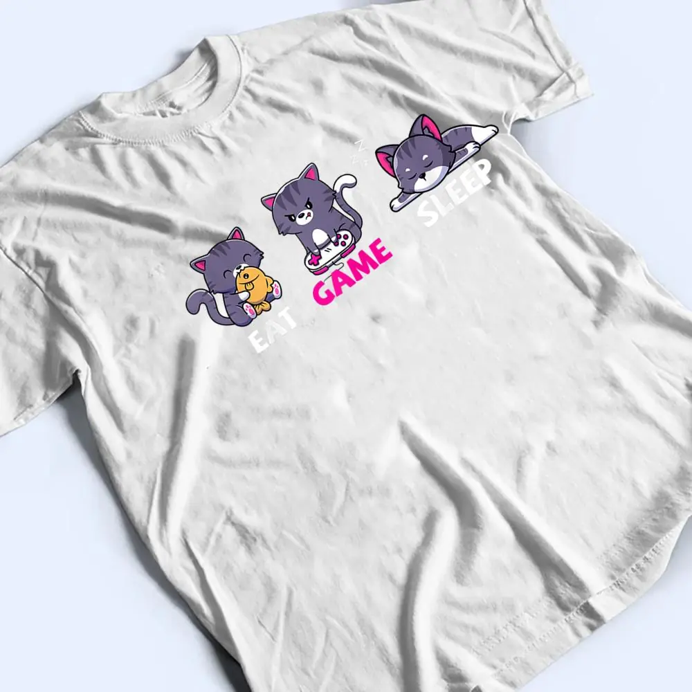 Anime-Gamer-Gaming-Video-Games-Cat-Lover-Kawaii-Neko-T-Shirt-2 Anime Gamer Gaming Video Games Cat Lover Kawaii Neko T Shirt