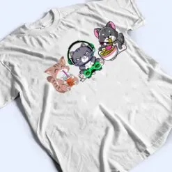 Anime Kawaii Cats Ramen Cat Boba Bubble Tea Cat Video Gamer T Shirt Anime Kawaii Cats Ramen Cat Boba Bubble Tea Cat Video Gamer T Shirt