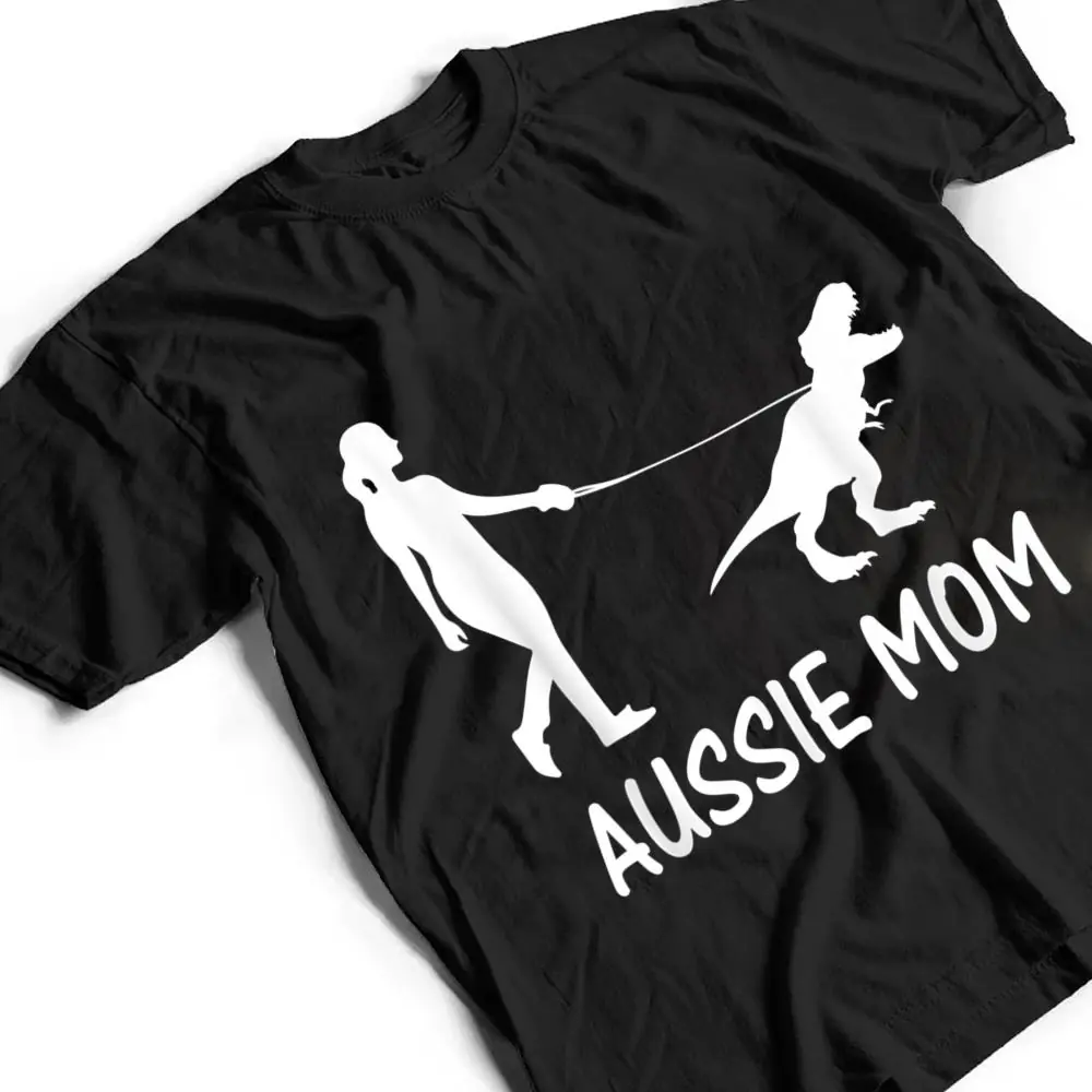 Aussie-Mom-Australian-Shepherd-Dog-Dinosaur-Women-Mother-T-Shirt-2 Aussie Mom Australian Shepherd Dog Dinosaur Women Mother T Shirt