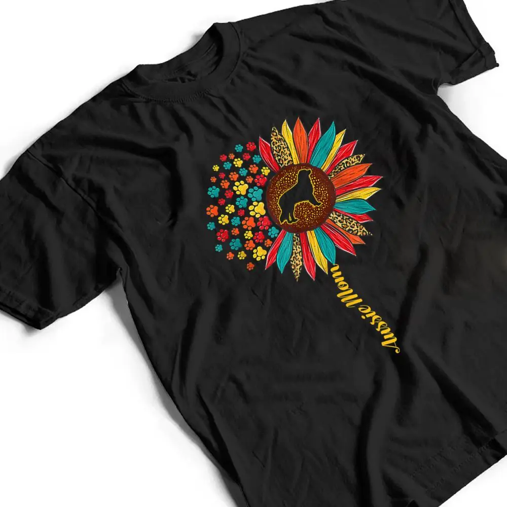 Aussie-Mom-Sunflower-Vintage-Australian-Shepherd-Dog-Mama-T-Shirt-2 Aussie Mom Sunflower Vintage Australian Shepherd Dog Mama T Shirt