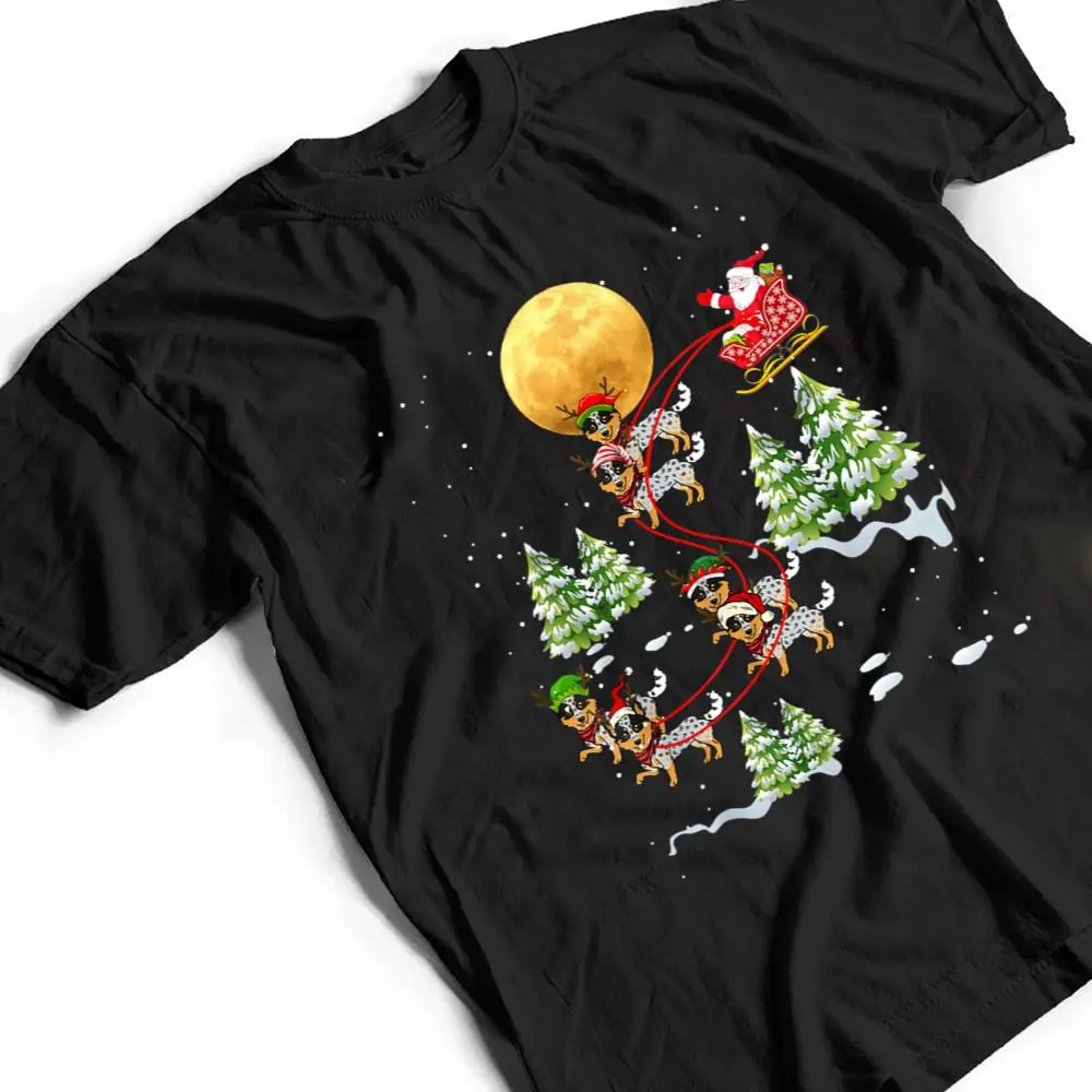 Australian-Cattle-Dog-Reindeer-Christmas-Riding-Santa-T-Shirt-2 Australian Cattle Dog Reindeer Christmas Riding Santa T Shirt