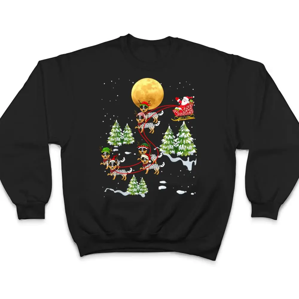 Australian-Cattle-Dog-Reindeer-Christmas-Riding-Santa-T-Shirt-4 Australian Cattle Dog Reindeer Christmas Riding Santa T Shirt