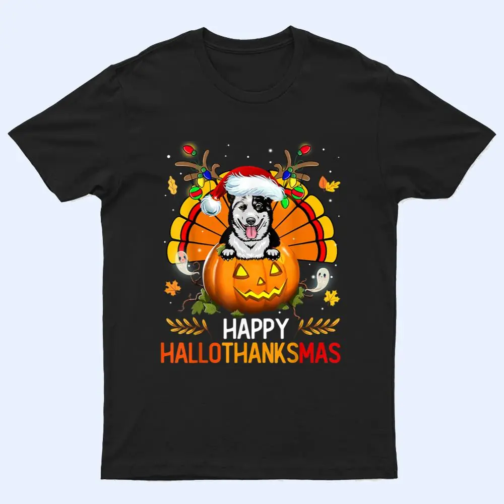 Australian Cattle Happy Hallothanksmas Halloween Christmas T Shirt Australian Cattle Happy Hallothanksmas Halloween Christmas T Shirt