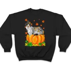 Australian Shepherd Dog Happy Thanksgiving Pumpkin Fall T Shirt Australian Shepherd Dog Happy Thanksgiving Pumpkin Fall T Shirt