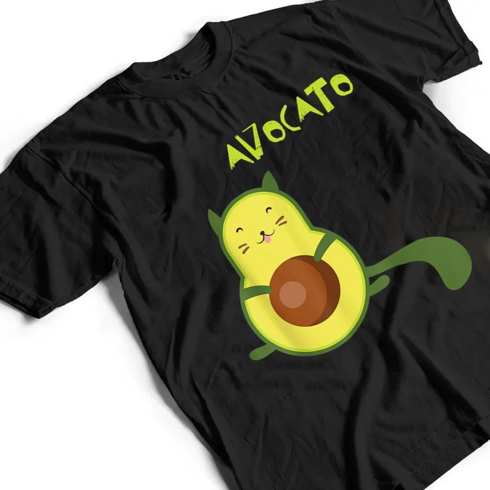 Avocato-Funny-Cute-Cat-Avocado-Gift-For-Vegan-T-Shirt-2 Avocato Funny Cute Cat Avocado Gift For Vegan T Shirt