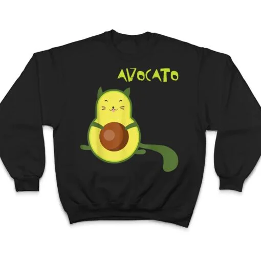 Avocato Funny Cute Cat Avocado Gift For Vegan T Shirt