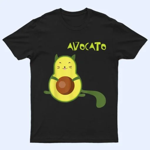 Avocato Funny Cute Cat Avocado Gift For Vegan T Shirt