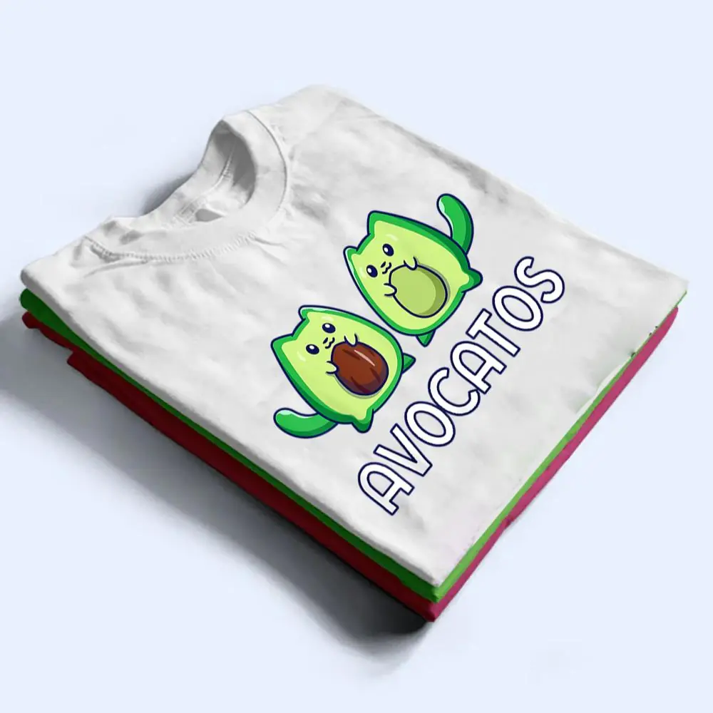 Avogato-Avocado-Cat-Cat-Vegan-T-Shirt-1 Avogato Avocado Cat Cat Vegan T Shirt