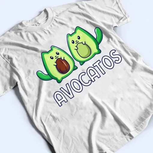Avogato Avocado Cat Cat Vegan T Shirt