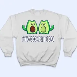 Avogato Avocado Cat Cat Vegan T Shirt Avogato Avocado Cat Cat Vegan T Shirt