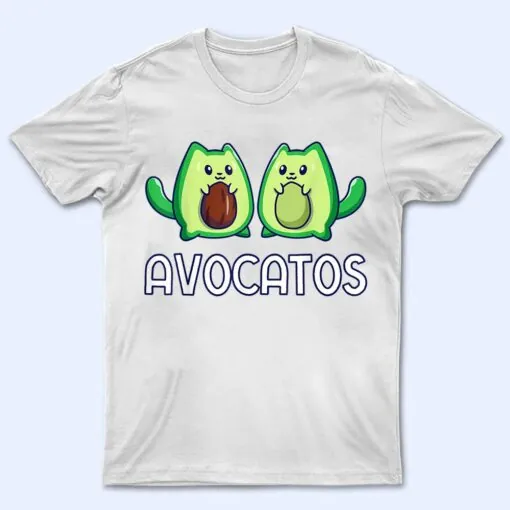 Avogato Avocado Cat Cat Vegan T Shirt