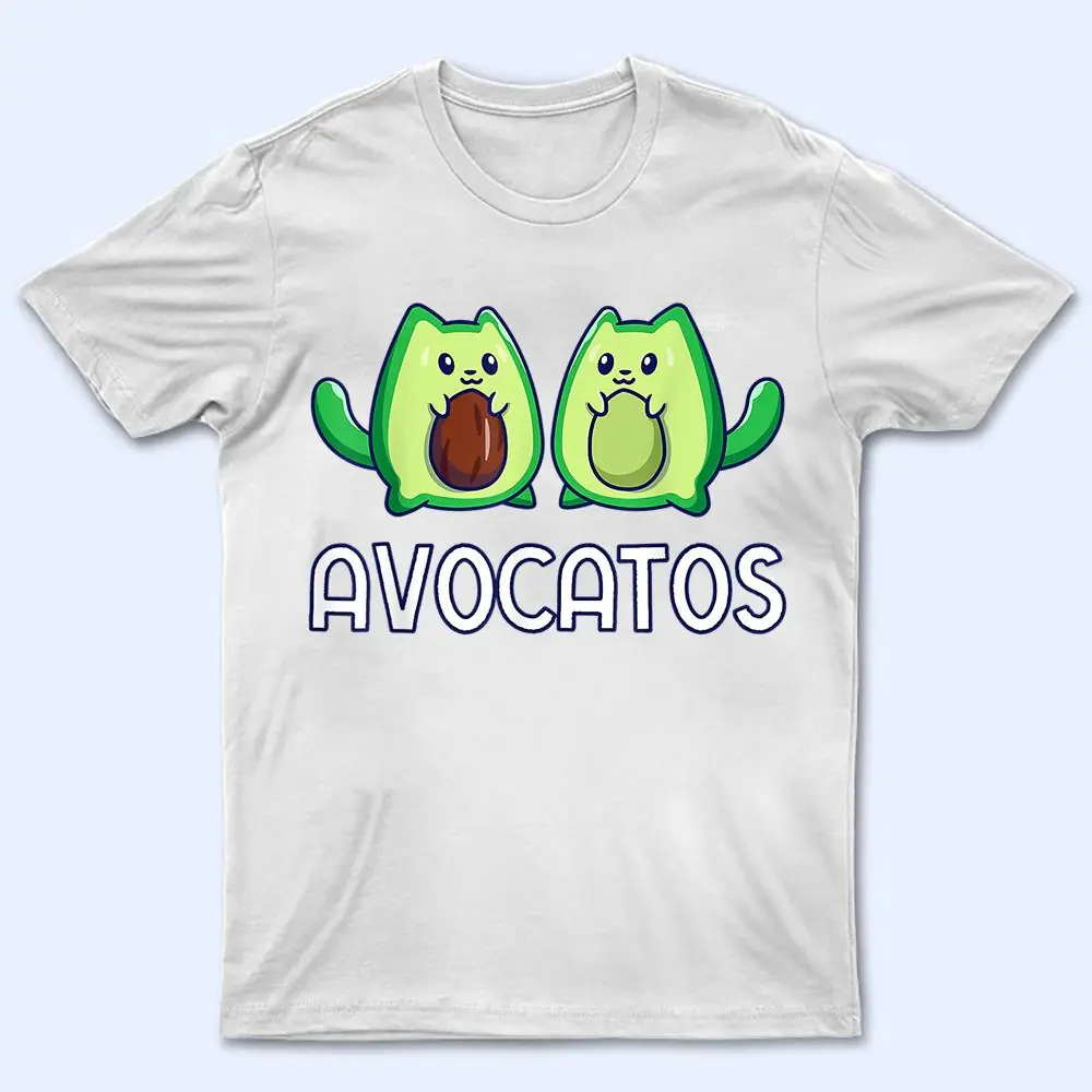 Avogato Avocado Cat Cat Vegan T Shirt Avogato Avocado Cat Cat Vegan T Shirt