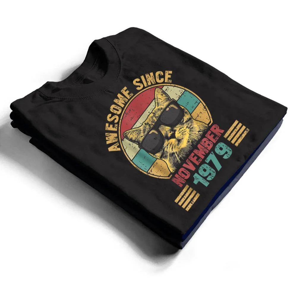 Awesome-Since-November-1979-43-Years-Old-Gifts-Cat-Lovers-T-Shirt-1 Awesome Since November 1979 43 Years Old Gifts Cat Lovers T Shirt