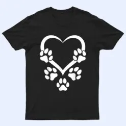 Baby Dog Paw Heart - Dog Paws Hearts Dog Paw Print T Shirt