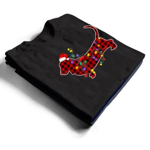 Basset Hound Dog Lights Christmas Matching Family T Shirt