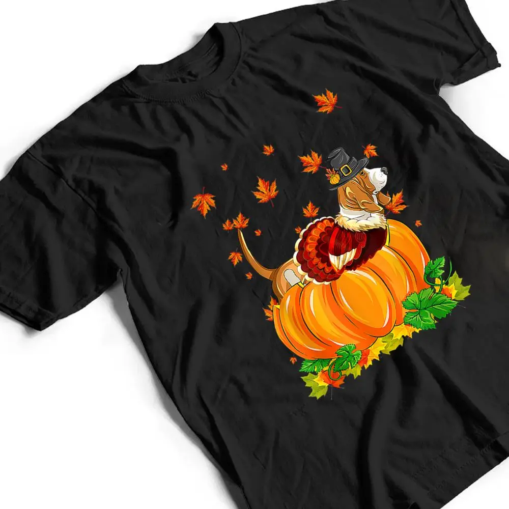 Basset-Hound-Dog-Thanksgiving-Turkey-Fall-Autumn-Pumpkin-T-Shirt-2 Basset Hound Dog Thanksgiving Turkey Fall Autumn Pumpkin T Shirt