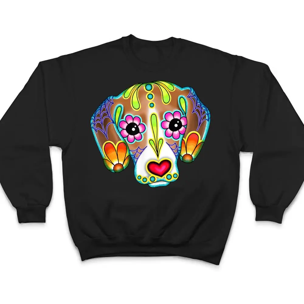 Beagle-Day-of-the-Dead-Sugar-Skull-Dog-T-Shirt-4 Beagle - Day of the Dead Sugar Skull Dog T Shirt