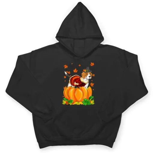 Beagle Dog Thanksgiving Turkey Fall Autumn Pumpkin T Shirt