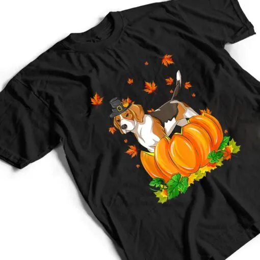 Beagle Happy Thanksgiving Dog Pumpkin Fall Autumn T Shirt