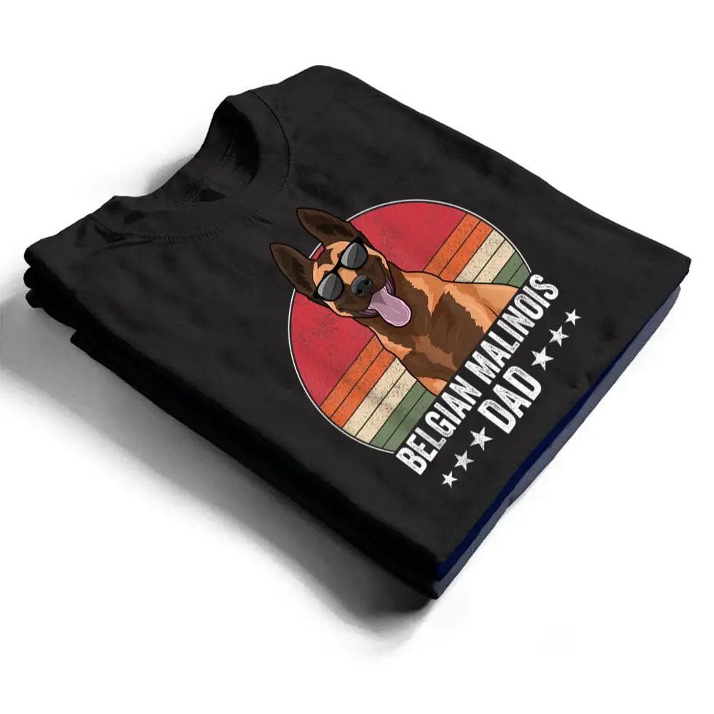 Belgian-Malinois-Dad-Dog-Sunset-Retro-Style-T-Shirt-1 Belgian Malinois Dad Dog Sunset Retro Style T Shirt