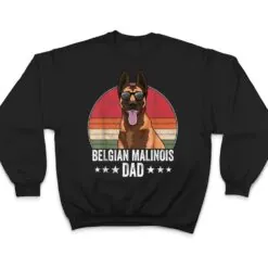 Belgian Malinois Dad Dog Sunset Retro Style T Shirt Belgian Malinois Dad Dog Sunset Retro Style T Shirt