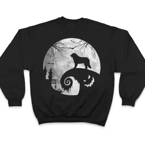 Bernese Mountain Dog And Moon Halloween Costume Dog Lover T Shirt