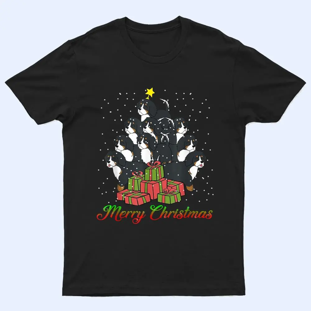 Bernese Mountain Dog Lover Matching Santa Christmas Tree Ver 1 T Shirt Bernese Mountain Dog Lover Matching Santa Christmas Tree Ver 1 T Shirt