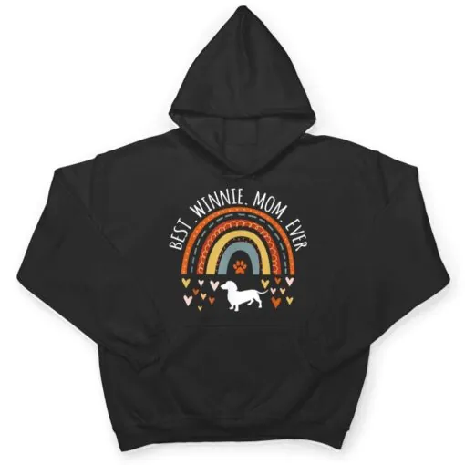Best Winnie Mom Ever Rainbow Gifts Dachshund Lover Dog Mama T Shirt