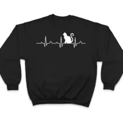 Big Cat Heartbeat Crazy Lady Love Rescue Ladies T Shirt Big Cat Heartbeat Crazy Lady Love Rescue Ladies T Shirt