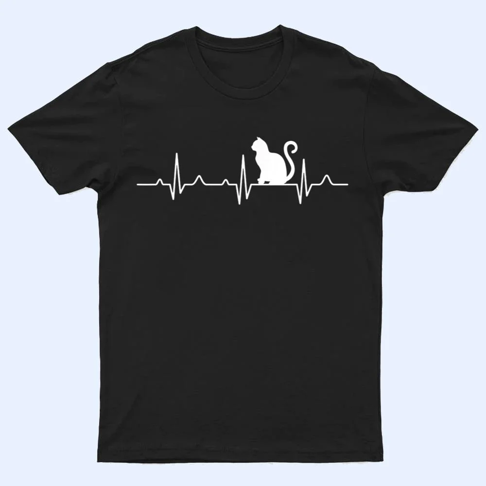 Big Cat Heartbeat Crazy Lady Love Rescue Ladies T Shirt Big Cat Heartbeat Crazy Lady Love Rescue Ladies T Shirt