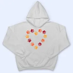 Big heart cat paws T Shirt Big heart cat paws T Shirt