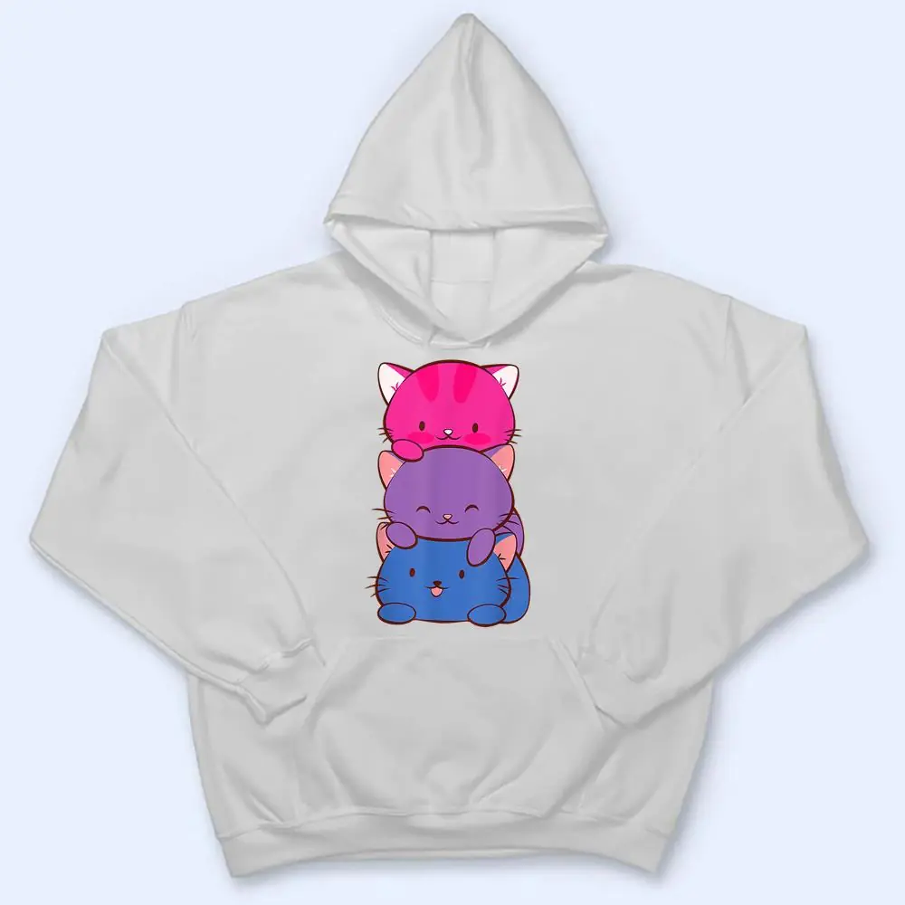 Bisexual-Pride-Kawaii-Kitty-Cat-Stack-Anime-T-Shirt-3 Bisexual Pride Kawaii Kitty Cat Stack Anime T Shirt