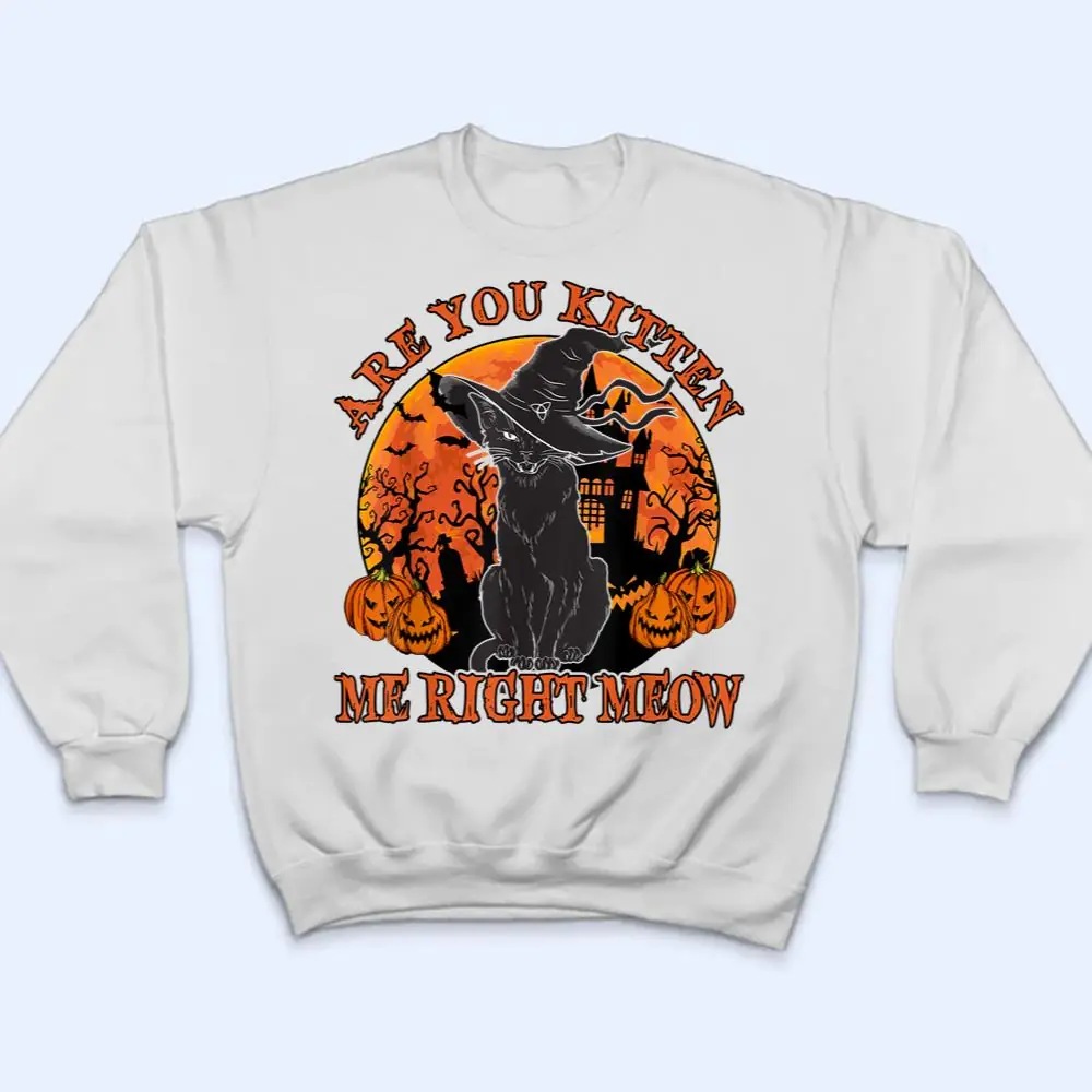 Black-Cat-Are-You-Kitten-Me-Right-Meow-Lover-Gift-T-Shirt-4 Black Cat- Are You Kitten Me Right Meow Lover Gift T Shirt
