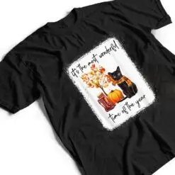 Black Cat Fall Itu2018s The Most Wonderful Time Of The Year T Shirt Black Cat Fall Itu2018s The Most Wonderful Time Of The Year T Shirt